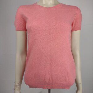 United Colors of Benetton pink short sleeve Wool Cashmere blend sweater Medium